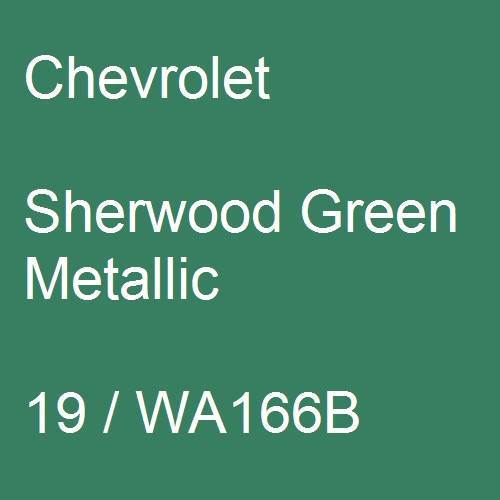 Chevrolet, Sherwood Green Metallic, 19 / WA166B.